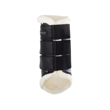 Guêtres arrière en cuir écologique avec triple fermeture velcro Acavallo Guêtres arrière en cuir écologique avec triple fermeture velcro Acavallo