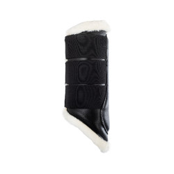 Guêtres arrière en cuir écologique avec triple fermeture velcro Acavallo Noir Guêtres arrière en cuir écologique avec triple fermeture velcro Acavallo Noir