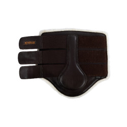 Guêtres arrière en cuir écologique avec triple fermeture velcro Acavallo Marron Guêtres arrière en cuir écologique avec triple fermeture velcro Acavallo Marron