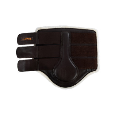 Guêtres arrière en cuir écologique avec triple fermeture velcro Acavallo Marron Guêtres arrière en cuir écologique avec triple fermeture velcro Acavallo Marron
