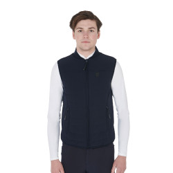 Gilet homme en tissu technique respirant Flam Equestro Marine Bleu marine Gilet homme en tissu technique respirant Flam Equestro Marine Bleu marine