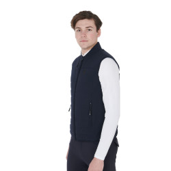Gilet homme en tissu technique respirant Flam Equestro Marine Bleu marine Gilet homme en tissu technique respirant Flam Equestro Marine Bleu marine