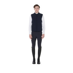 Gilet homme en tissu technique respirant Flam Equestro Marine Bleu marine Gilet homme en tissu technique respirant Flam Equestro Marine Bleu marine