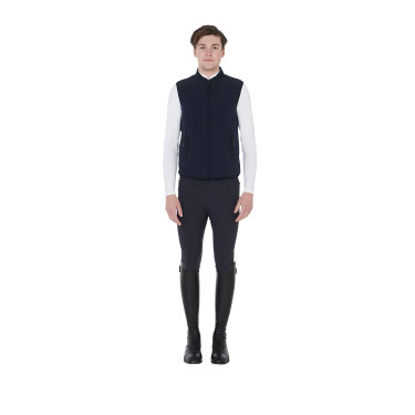 Gilet homme en tissu technique respirant Flam Equestro Gilet homme en tissu technique respirant Flam Equestro