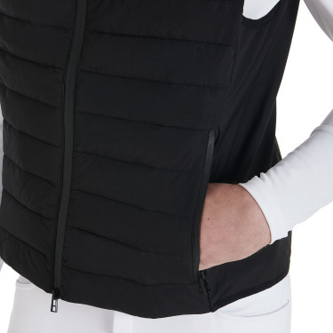 Gilet homme en tissu technique coupe-vent Equestro Gilet homme en tissu technique coupe-vent Equestro