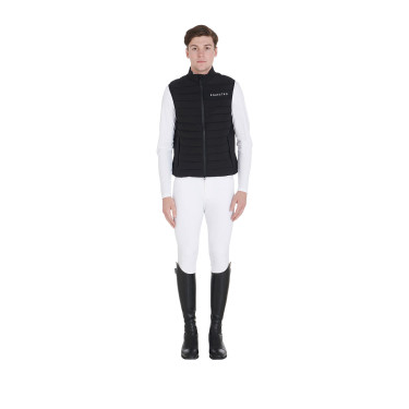 Gilet homme en tissu technique coupe-vent Equestro Gilet homme en tissu technique coupe-vent Equestro