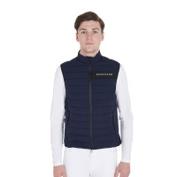 Gilet homme en tissu technique coupe-vent Equestro Marine Bleu marine Gilet homme en tissu technique coupe-vent Equestro Marine Bleu marine