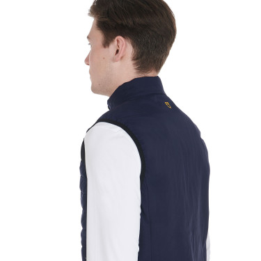 Gilet homme en tissu technique coupe-vent Equestro Gilet homme en tissu technique coupe-vent Equestro