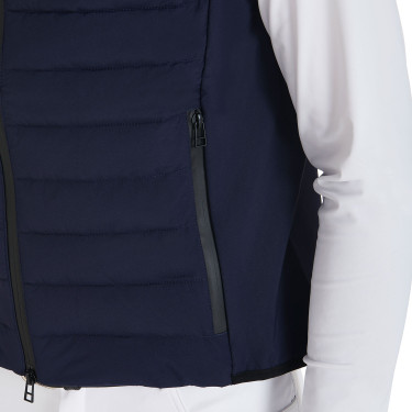 Gilet homme en tissu technique coupe-vent Equestro Gilet homme en tissu technique coupe-vent Equestro
