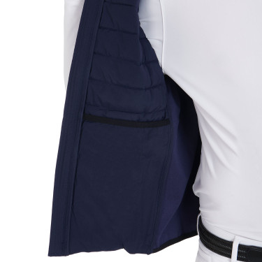 Gilet homme en tissu technique coupe-vent Equestro Gilet homme en tissu technique coupe-vent Equestro