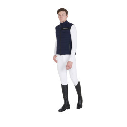 Gilet homme en tissu technique coupe-vent Equestro Marine Bleu marine Gilet homme en tissu technique coupe-vent Equestro Marine Bleu marine