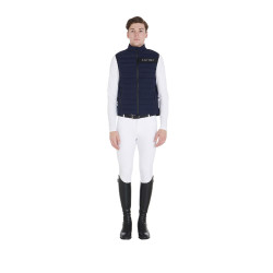 Gilet homme en tissu technique coupe-vent Equestro Marine Bleu marine Gilet homme en tissu technique coupe-vent Equestro Marine Bleu marine