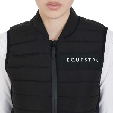 Gilet en tissu technique coupe-vent femme Equestro Gilet en tissu technique coupe-vent femme Equestro