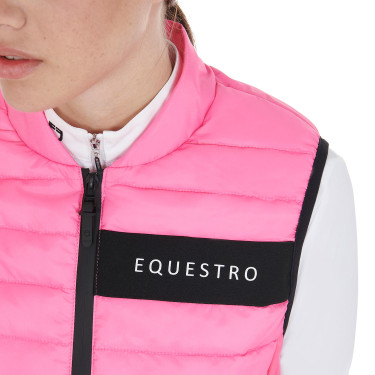 Gilet en tissu technique coupe-vent femme Equestro Gilet en tissu technique coupe-vent femme Equestro