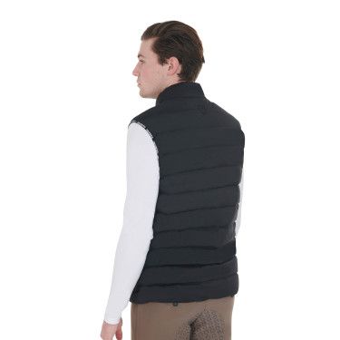 Gilet en tissu stretch avec patch en silicone homme Equestro Gilet en tissu stretch avec patch en silicone homme Equestro