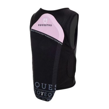 Gilet de protection niveau 2 enfant Equestro Lilas Bleu