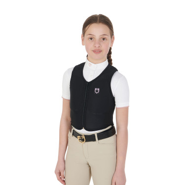 Gilet de protection niveau 2 enfant Equestro Lilas Bleu