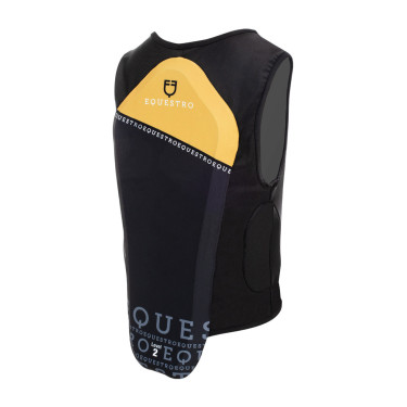 Gilet de protection niveau 2 enfant Equestro Jaune