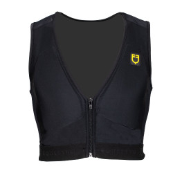 Gilet de protection niveau 2 avec poitrine rembourrée unisex Equestro Noir Gilet de protection niveau 2 avec poitrine rembourrée unisex Equestro Noir