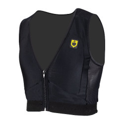 Gilet de protection niveau 2 avec poitrine rembourrée unisex Equestro Noir Gilet de protection niveau 2 avec poitrine rembourrée unisex Equestro Noir