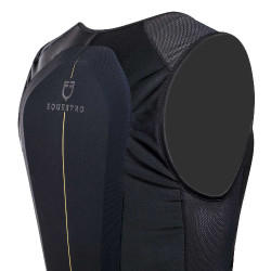 Gilet de protection niveau 2 avec poitrine rembourrée unisex Equestro Noir Gilet de protection niveau 2 avec poitrine rembourrée unisex Equestro Noir