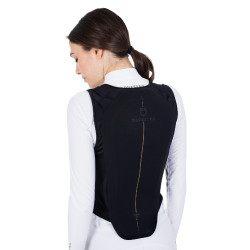 Gilet de protection niveau 2 avec poitrine rembourrée unisex Equestro Noir Gilet de protection niveau 2 avec poitrine rembourrée unisex Equestro Noir