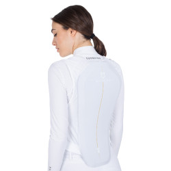 Gilet de protection niveau 2 avec poitrine rembourrée unisex Equestro Blanc Gilet de protection niveau 2 avec poitrine rembourrée unisex Equestro Blanc