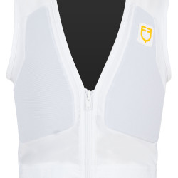 Gilet de protection niveau 2 avec poitrine rembourrée enfant Equestro Blanc