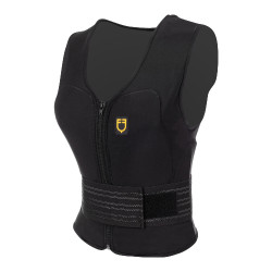 Gilet de protection adulte avec ceinture Equestro Lilas Bleu