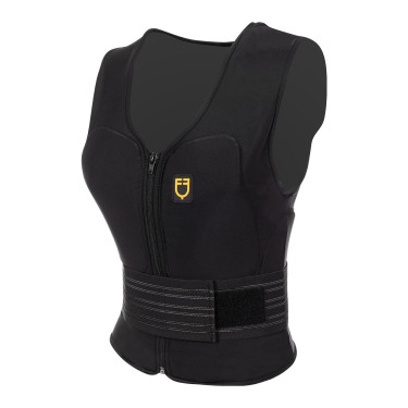 Gilet de protection adulte avec ceinture Equestro Lilas Bleu