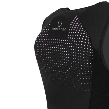 Gilet de protection adulte avec ceinture Equestro Lilas Bleu