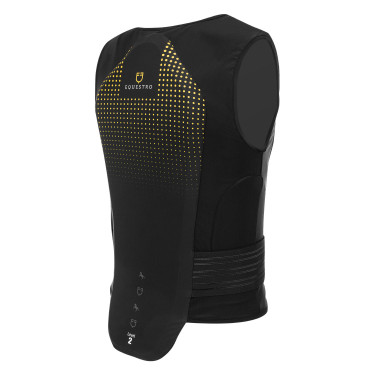 Gilet de protection adulte avec ceinture Equestro Jaune