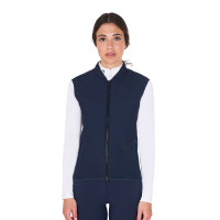 Gilet ajusté en tissu technique femme Equestro Noir Gilet ajusté en tissu technique femme Equestro Noir