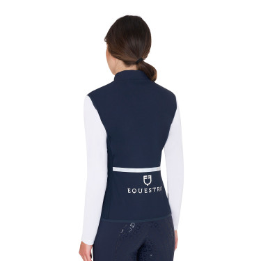 Gilet ajusté en tissu technique femme Equestro Marine blazer Bleu marine