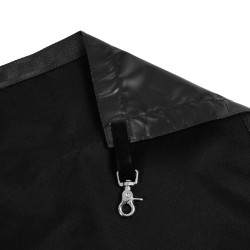 Porte de box avec logo en silicone Equestro Noir / noir