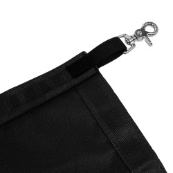 Porte de box avec logo en silicone Equestro Noir / noir