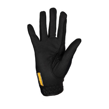 Gants unisex en tissu technique et maille Equestro Noir