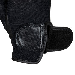 Gants unisex en tissu technique et maille Equestro Noir
