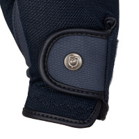 Gants unisex en tissu technique et maille Equestro Noir Gants unisex en tissu technique et maille Equestro Noir