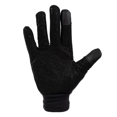 Gants unisex en polaire Bormio Equestro Noir