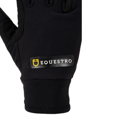 Gants unisex en polaire Bormio Equestro Noir
