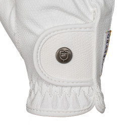 Gants unisex en cuir synthétique doux avec fermeture velcro Equestro Blanc Gants unisex en cuir synthétique doux avec fermeture velcro Equestro Blanc