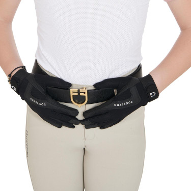 Gants enfant Sunny en tissu technique Equestro Gants enfant Sunny en tissu technique Equestro