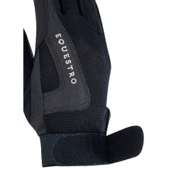 Gants enfant Sunny en tissu technique Equestro Marine Bleu marine