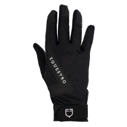 Gants en tissu technique Sunny Equestro Noir Gants en tissu technique Sunny Equestro Noir