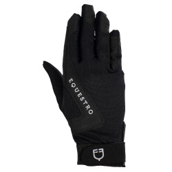 Gants en tissu technique Sunny Equestro Noir Gants en tissu technique Sunny Equestro Noir