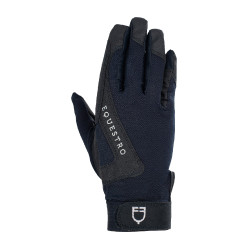 Gants en tissu technique Sunny Equestro Marine Bleu marine