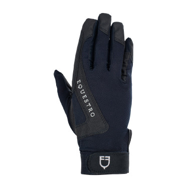 Gants en tissu technique Sunny Equestro Marine Bleu marine