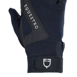 Gants en tissu technique Sunny Equestro Marine Bleu marine