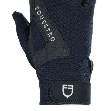 Gants en tissu technique Sunny Equestro Marine Bleu marine